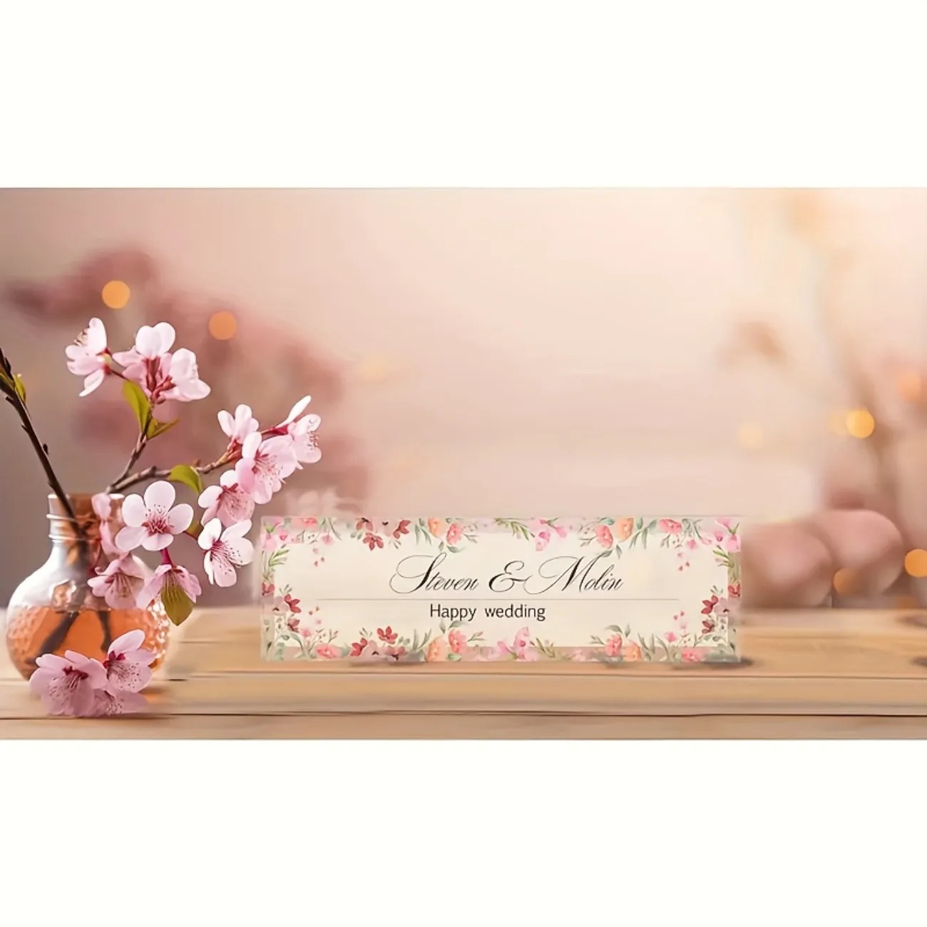 Customizable 2D Acrylic Desk N - Desk Name Plate avis et prix