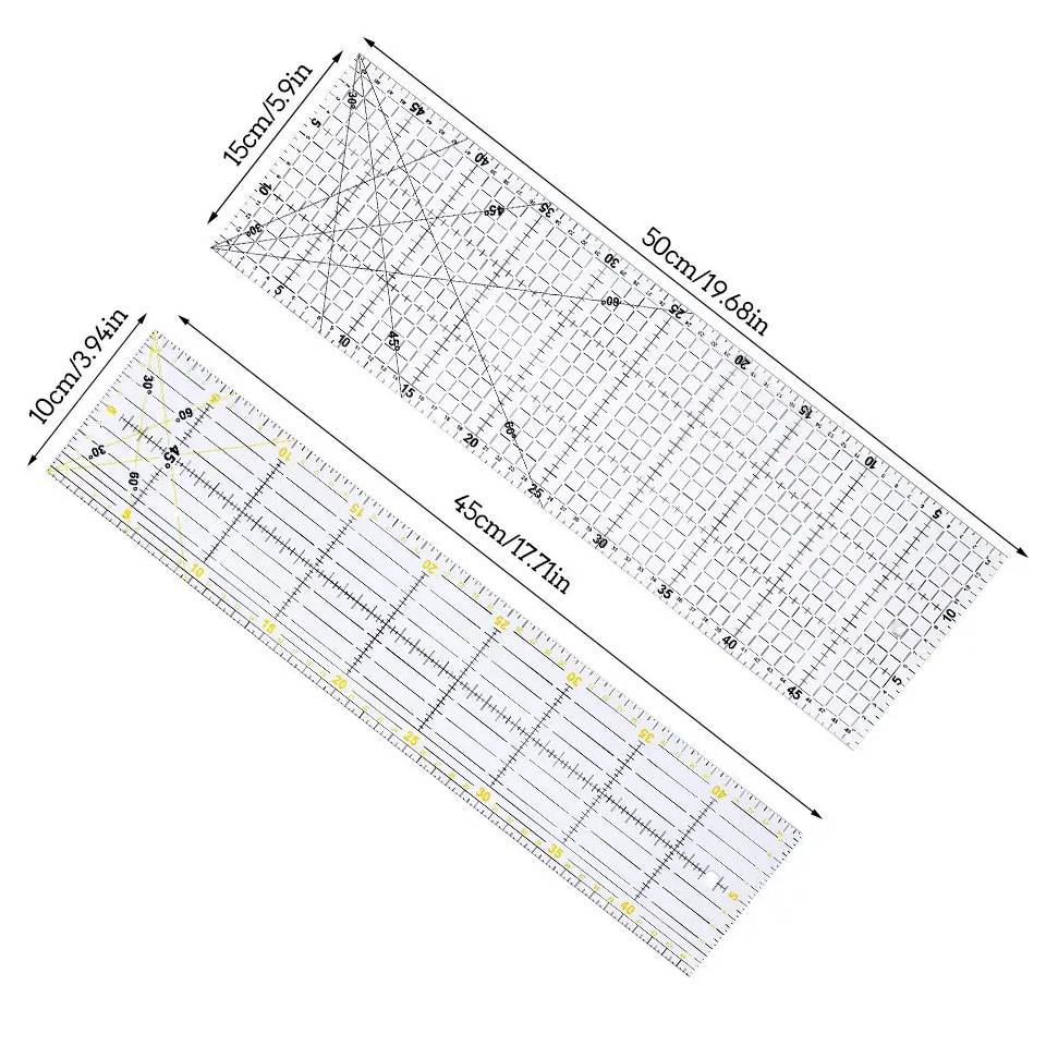 Fenrry Multisize Acrylic Patch - Ruler Set Transparent avis et prix
