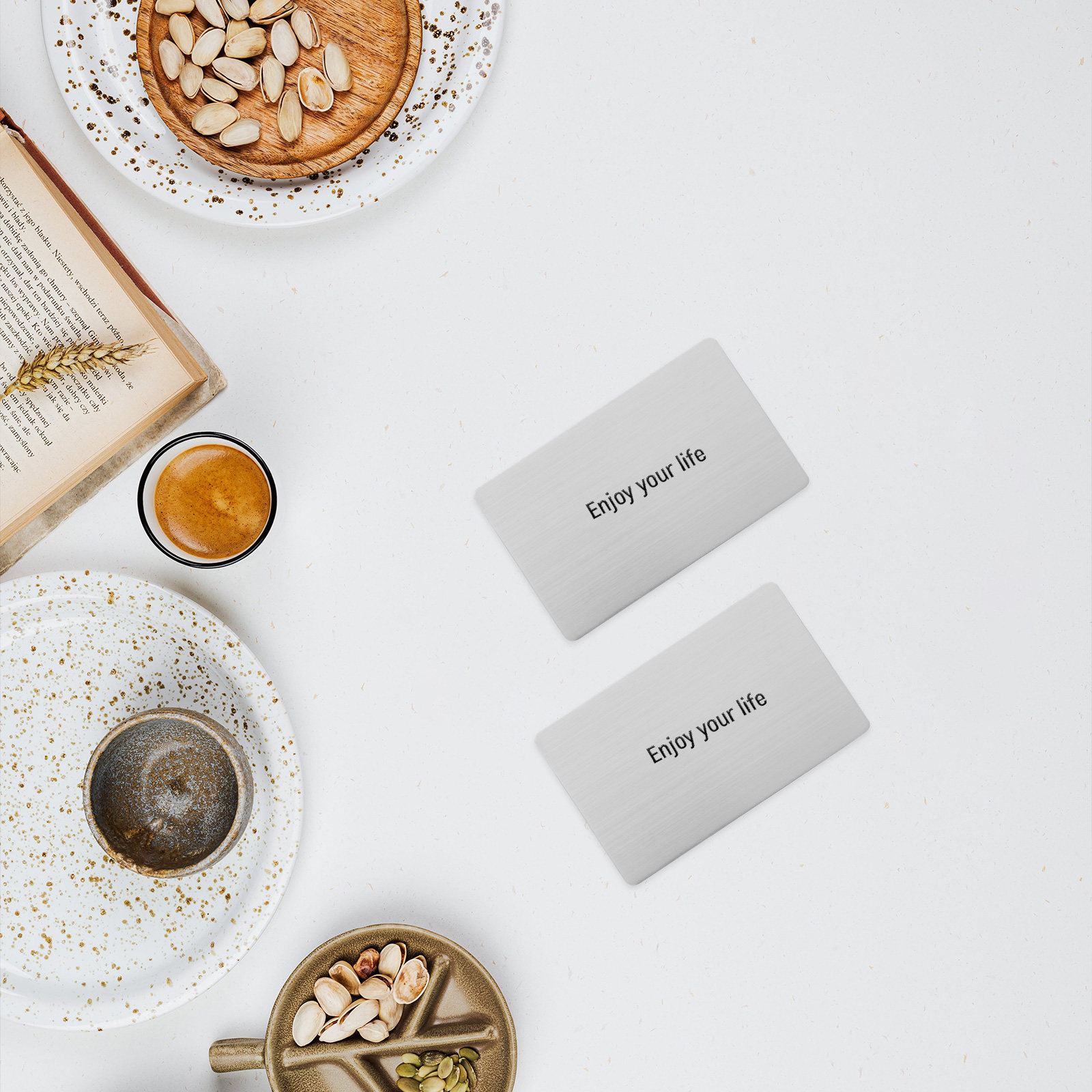 5Pcs Stainless Steel Blank Nam - Desk Name Plate avis et prix