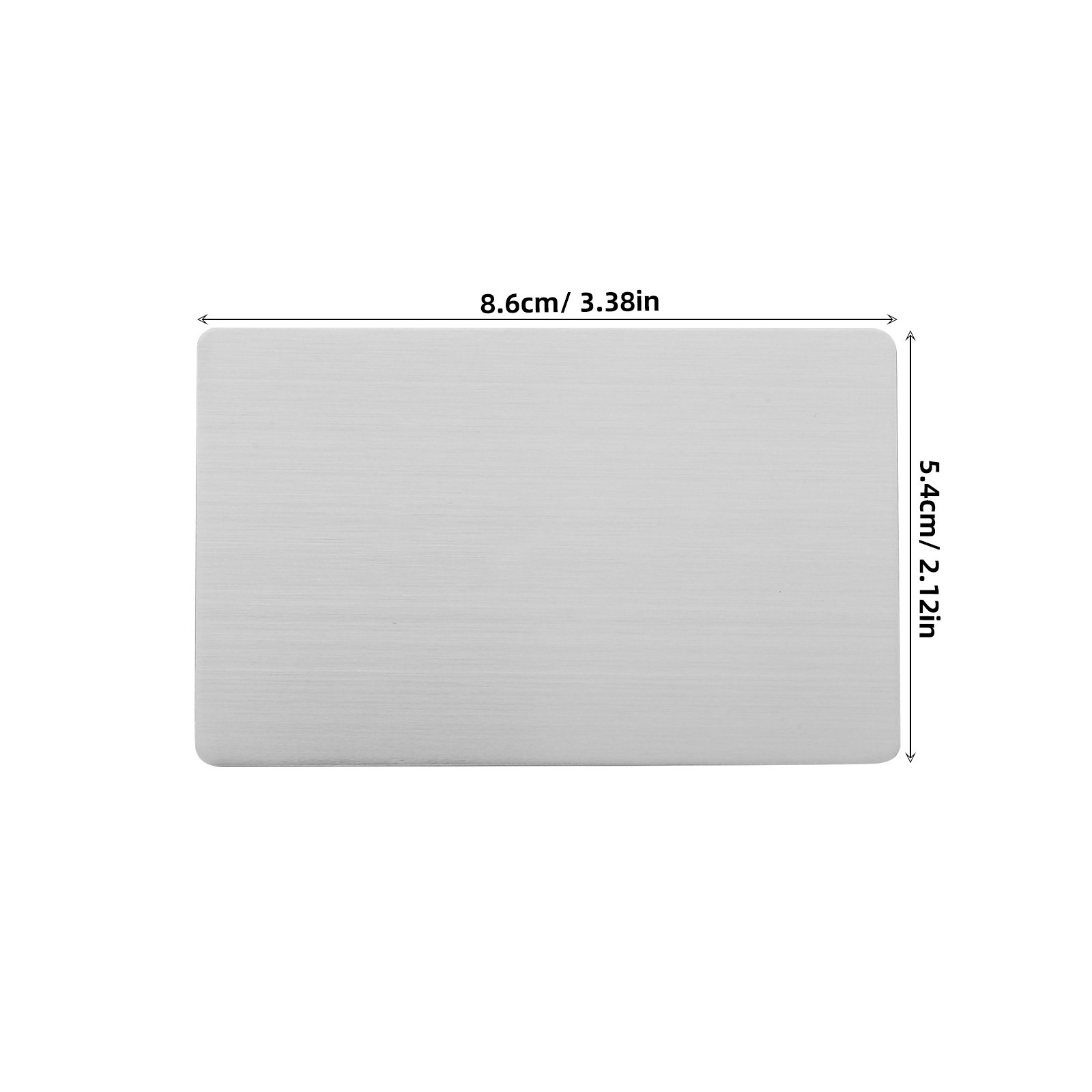 5Pcs Stainless Steel Blank Nam - Desk Name Plate avis et prix