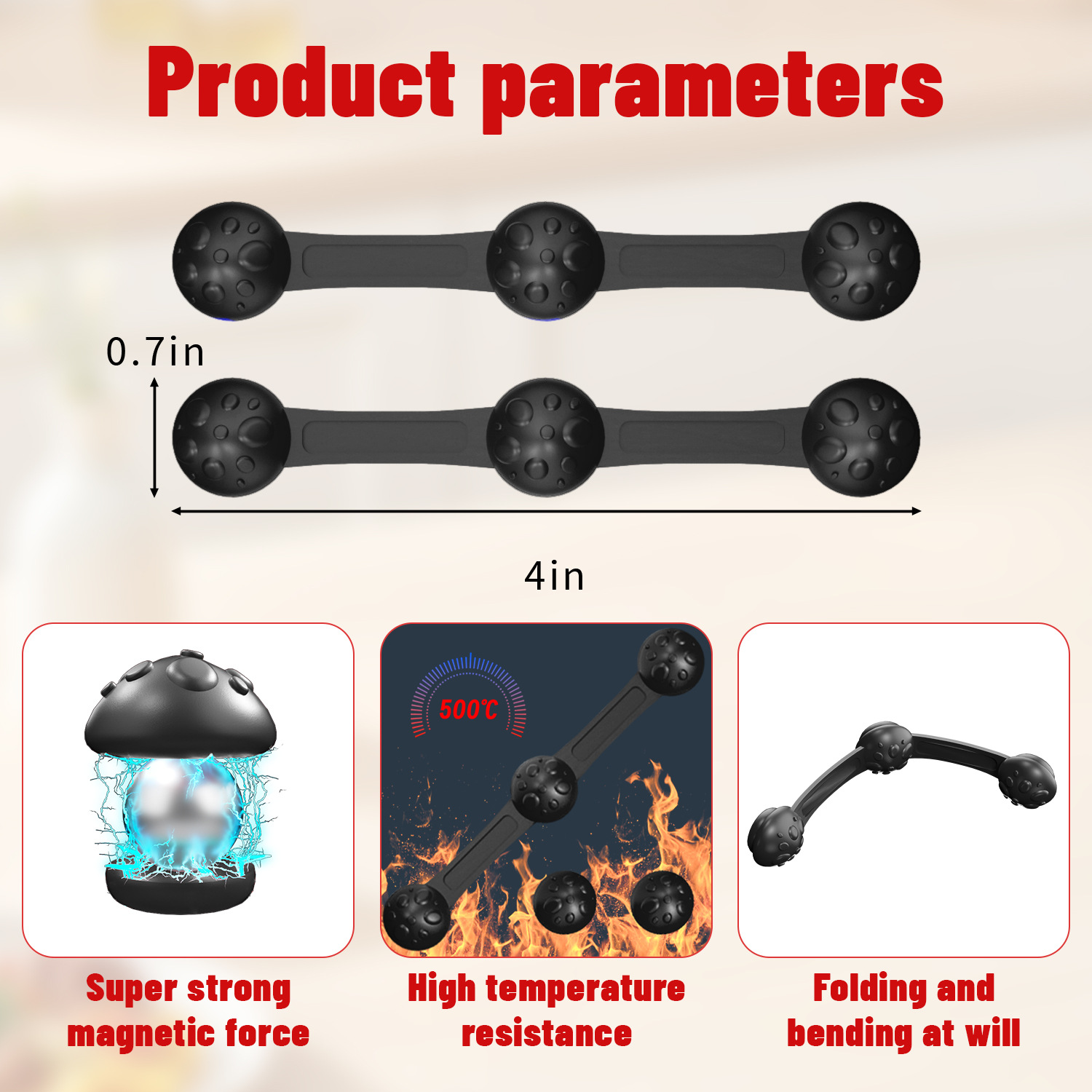 1/2sets Silicone Air Fryer Mag - Paperclip Magnetic Set avis et prix